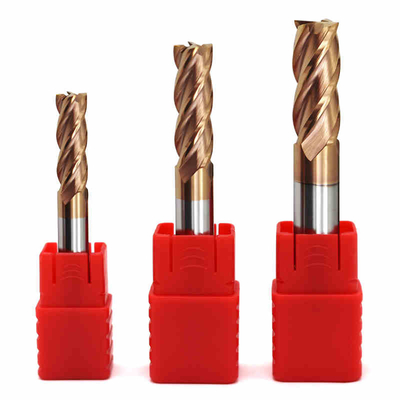 Herramientas de 2/4 de la flauta HRC50-55 de tungsteno del carburo de extremo corte de acero del molino
