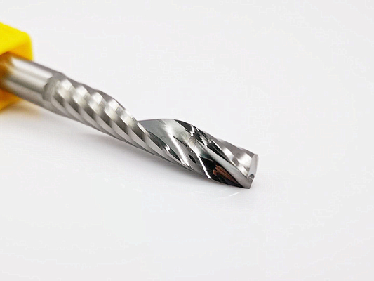 Fresa de tungsteno del carburo del solo espiral de aluminio de la cuchilla para el aluminio
