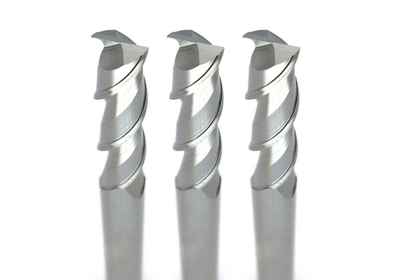 2/3 cortador pulido flautas del molino de extremo del carburo de tungsteno HRC55 para la herramienta de corte de aluminio