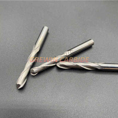 Spiral flutes Solid Carbide Ball Nose End Mill for Woodworking hard wood
